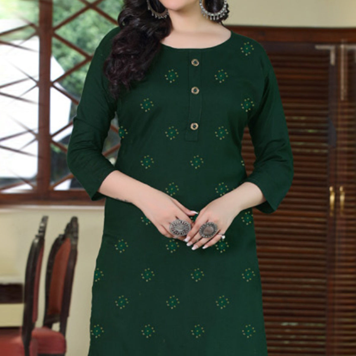 green-embroidered-rayon-kurti-2