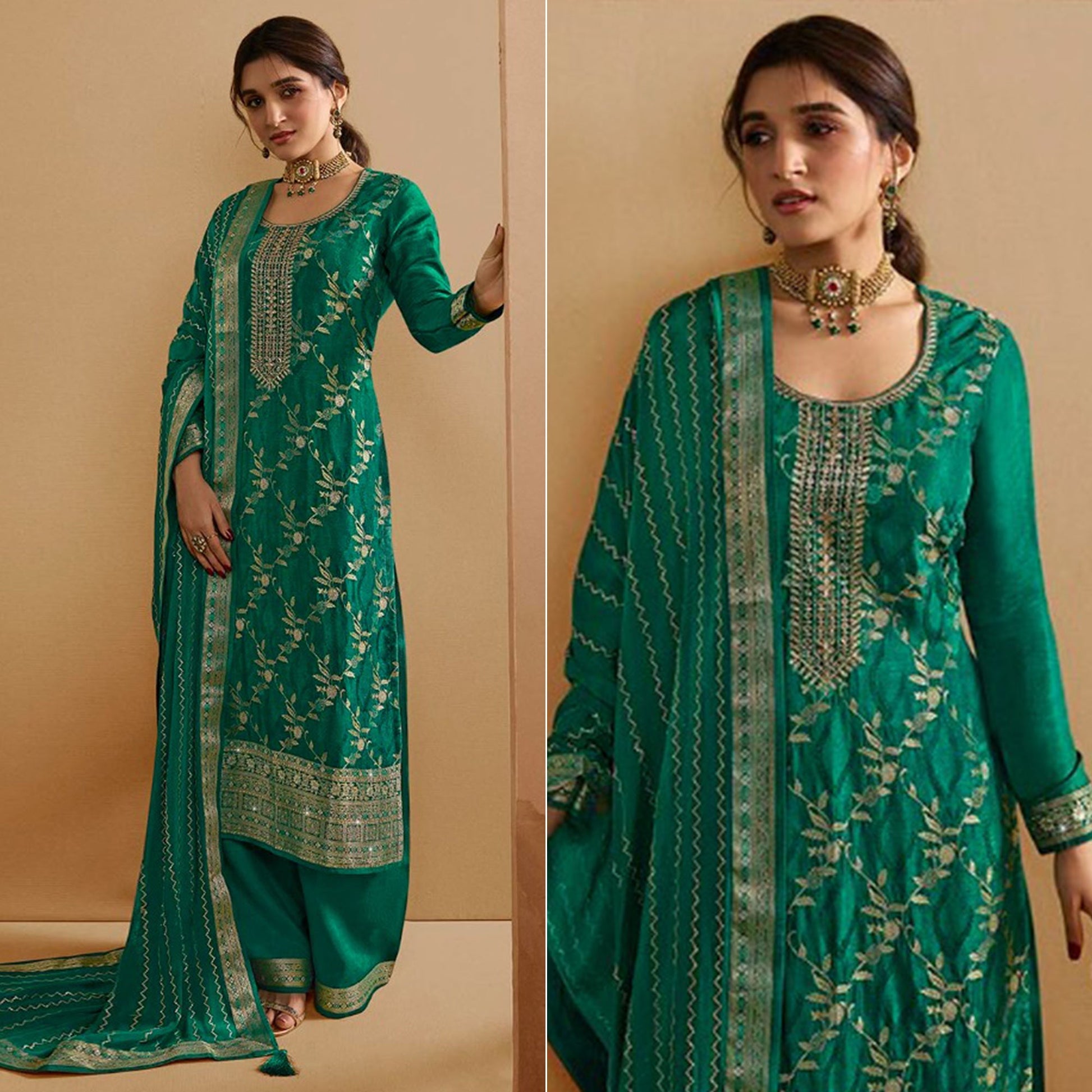 green-woven-and-embroidered-dola-silk-palazzo-suit