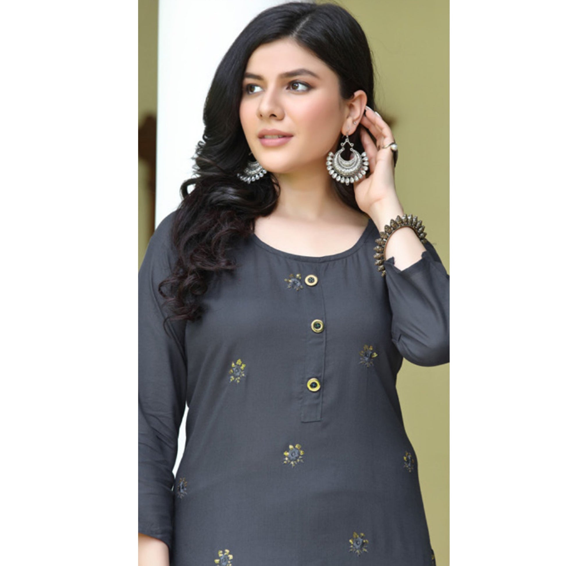 grey-embroidered-rayon-kurti-2