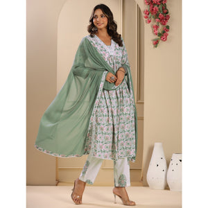 green-floral-printed-pure-cotton-naira-cut-suit