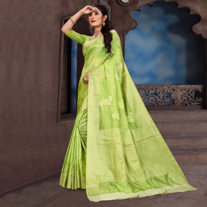 green-floral-woven-organza-saree-2