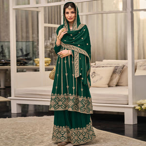 green-floral-embroidered-georgette-sharara-suit