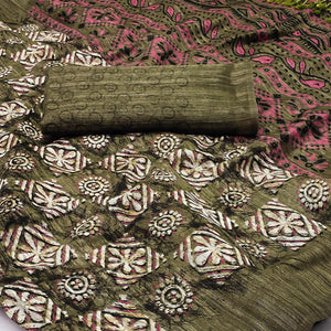 green-floral-printed-art-silk-saree-1