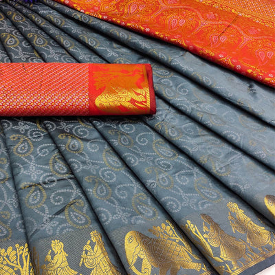 grey-bandhani-woven-banarasi-silk-saree