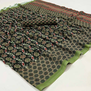 green-floral-digital-printed-georgette-saree-3