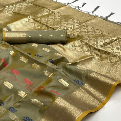 grey-floral-woven-organza-saree-5