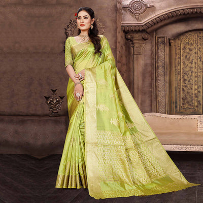 1green-floral-woven-organza-saree