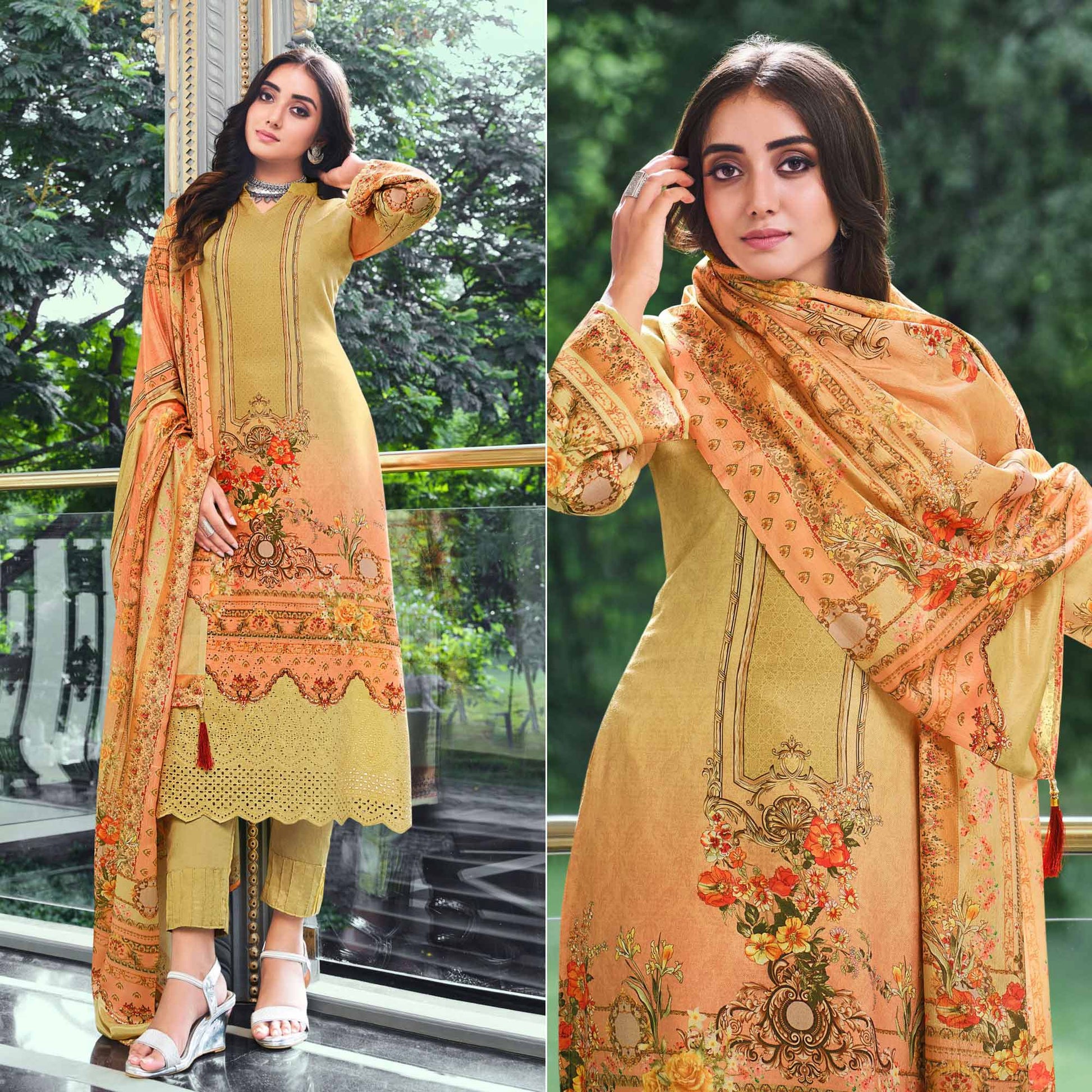 green-and-peach-digital-printed-with-daman-embroidered-pure-cotton-pakistani-suit