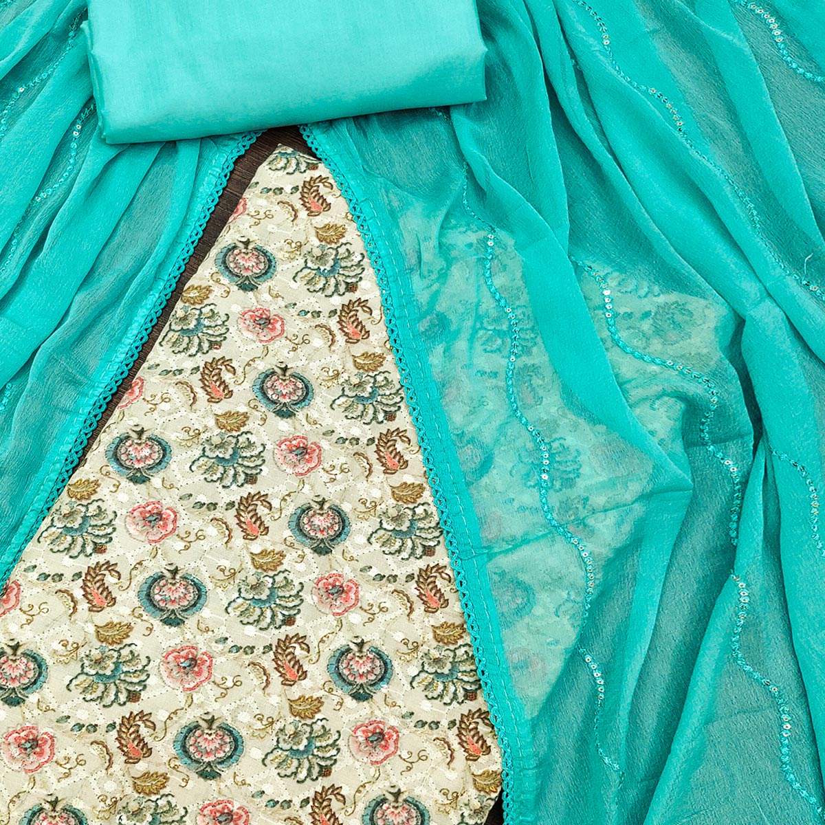 green-digital-printed-poly-cotton-dress-material