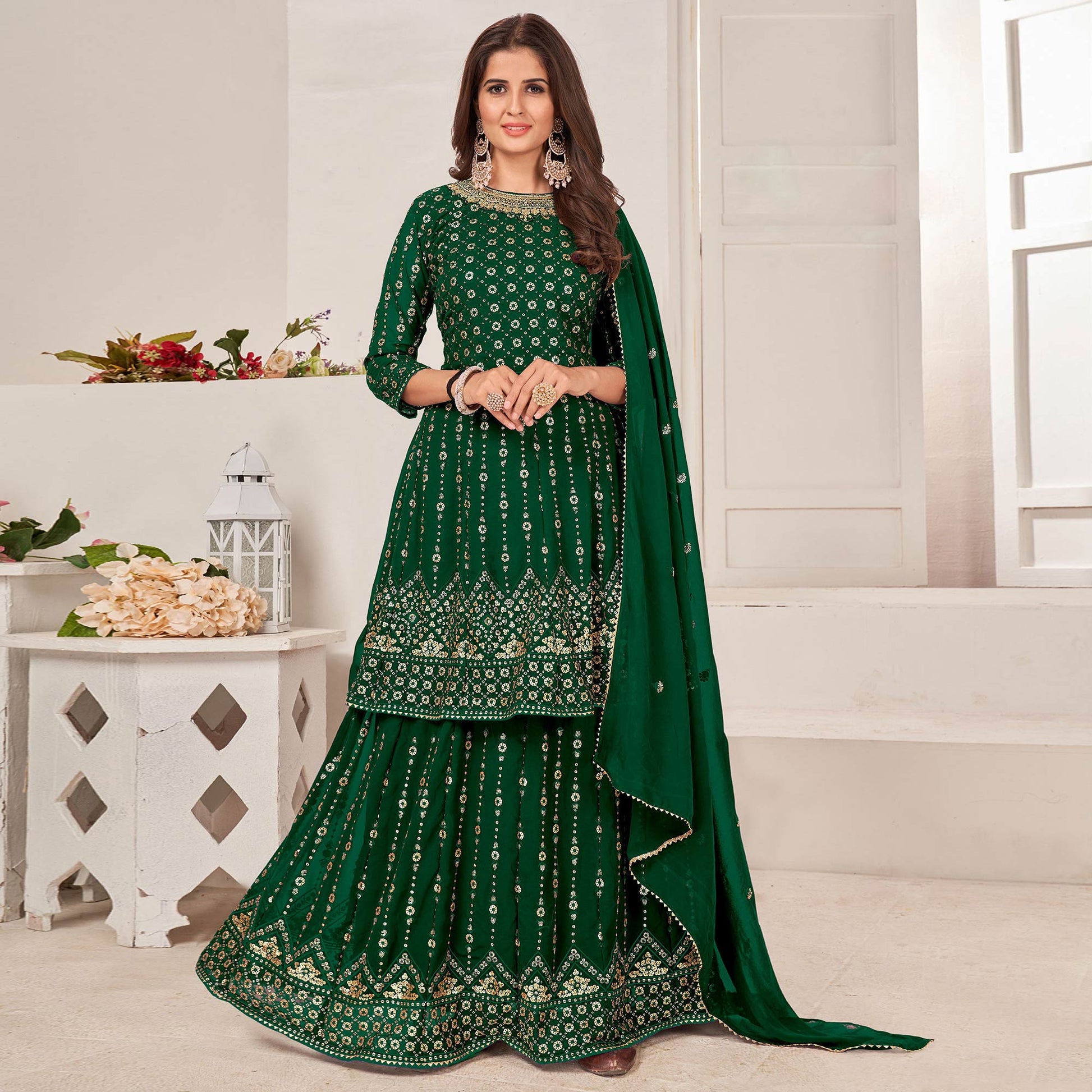 green-sequins-embroidered-georgette-sharara-suit-2