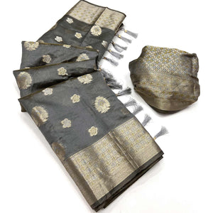 grey-floral-woven-organza-saree-3