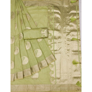 green-woven-art-silk-saree-with-tassels-6