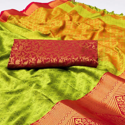 21-green-woven-cotton-silk-saree-with-tassels
