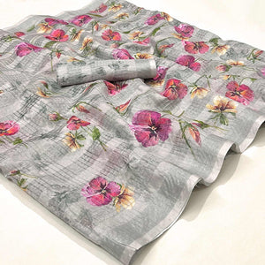grey-floral-digital-printed-cotton-silk-saree