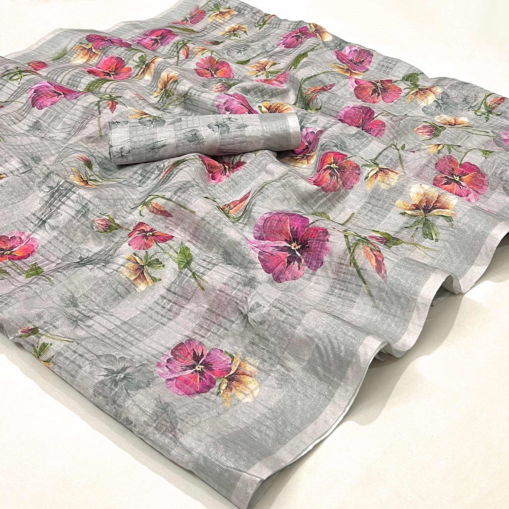 grey-floral-digital-printed-cotton-silk-saree