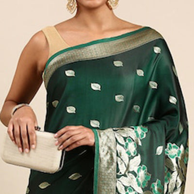 green-woven-kanjivaram-silk-saree-withtassels