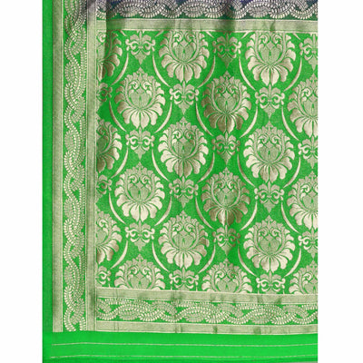 Blue Woven Kanjivaram Silk Saree