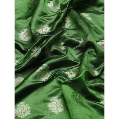 Mehendi Woven Organza Saree