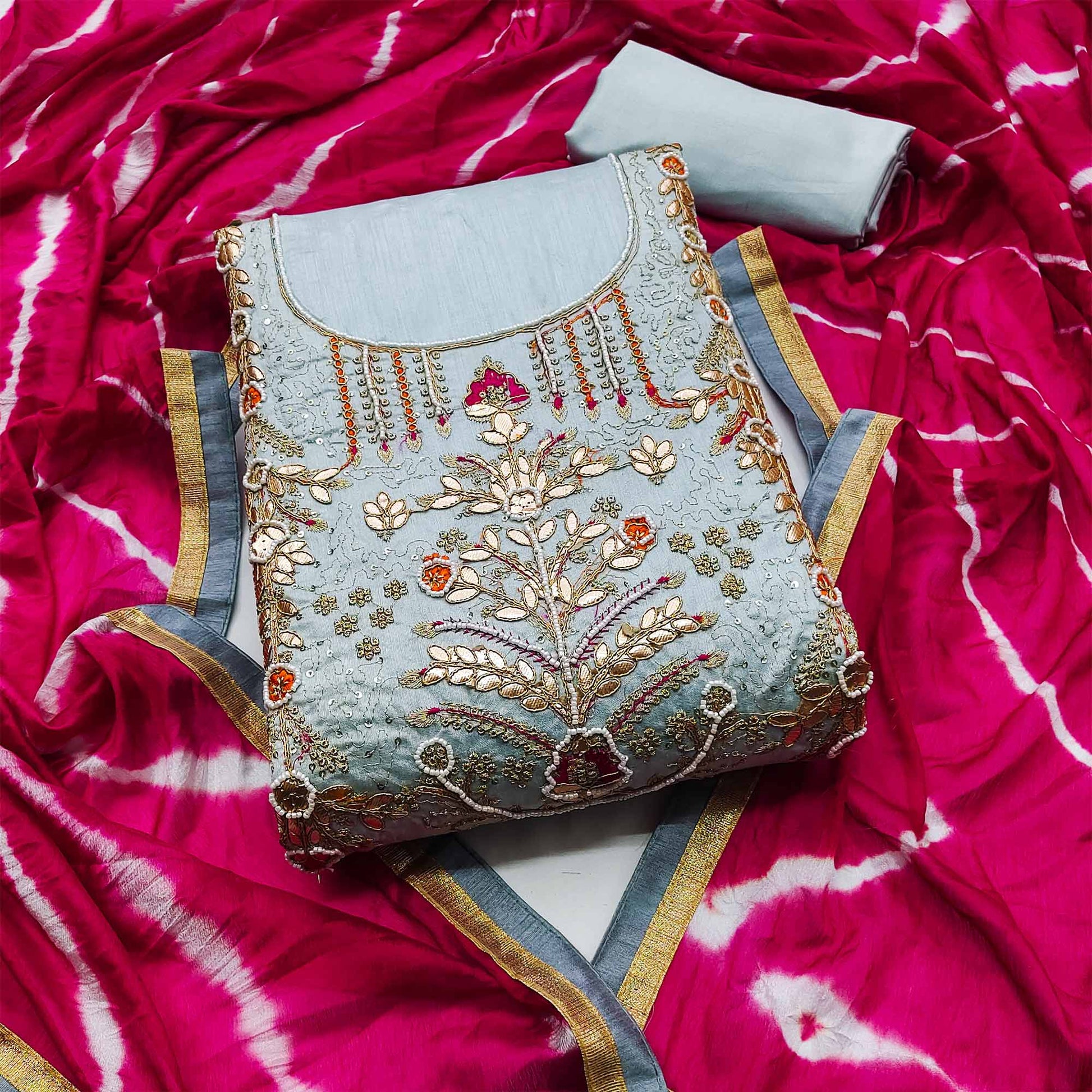 8-grey-embroidered-chanderi-dress-material