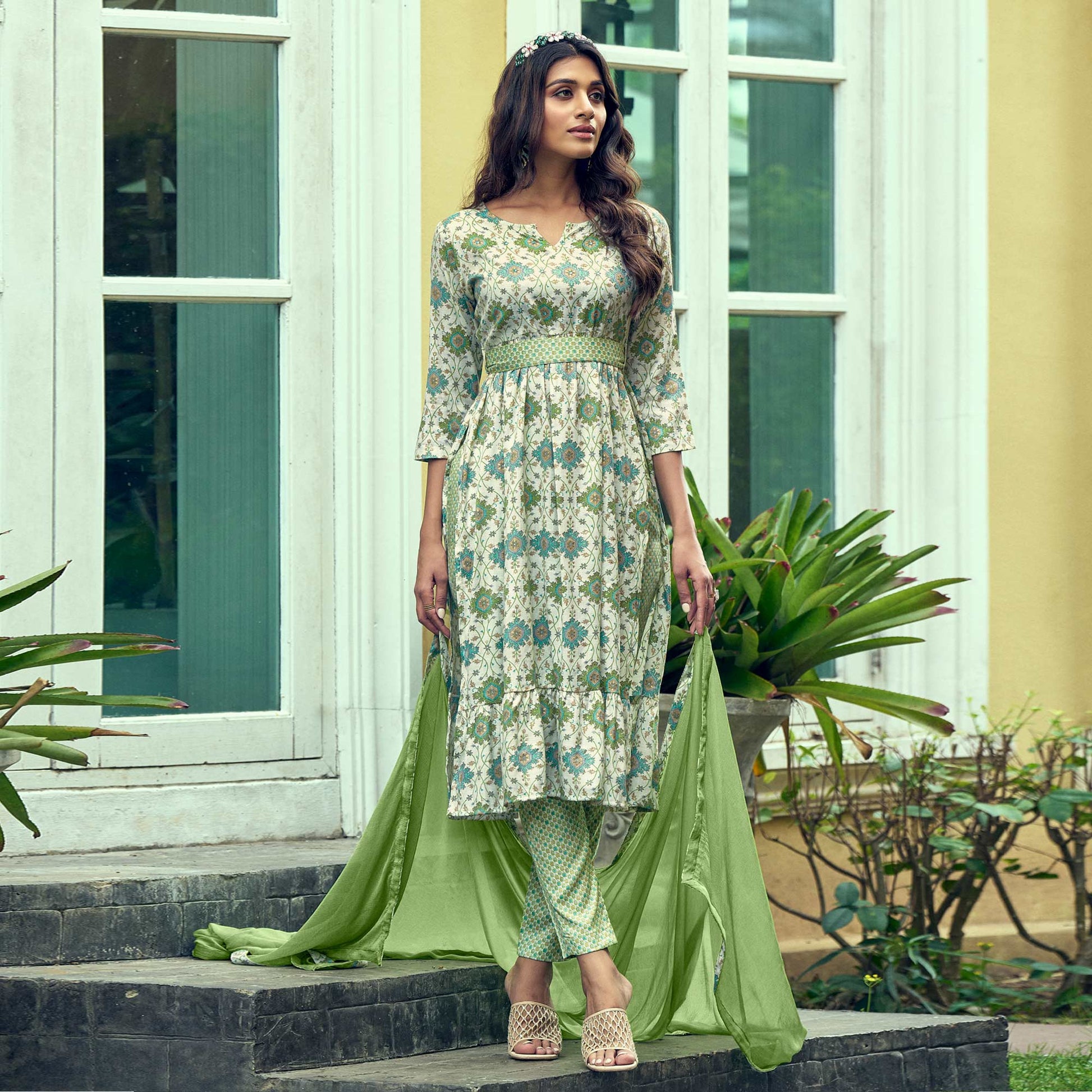 green-printed-with-mirror-work-rayon-naira-cut-suit