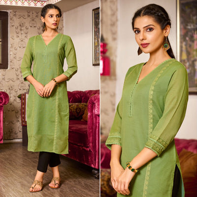 green-embroidered-pure-cotton-kurti