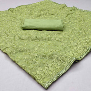 green-floral-embroidered-organza-saree