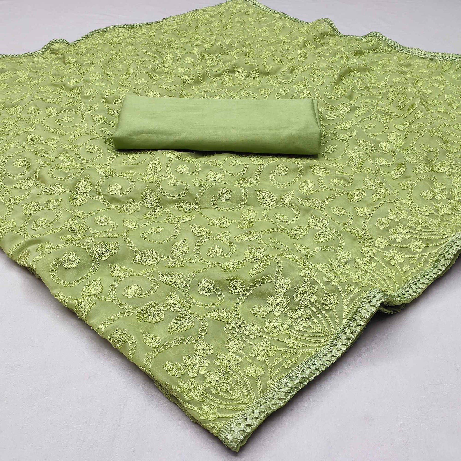 green-floral-embroidered-organza-saree
