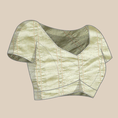 Light Green Foil Printed With Swarovski Chiffon Saree