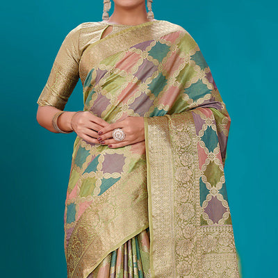 green-woven-organza-saree-with-tassels-17