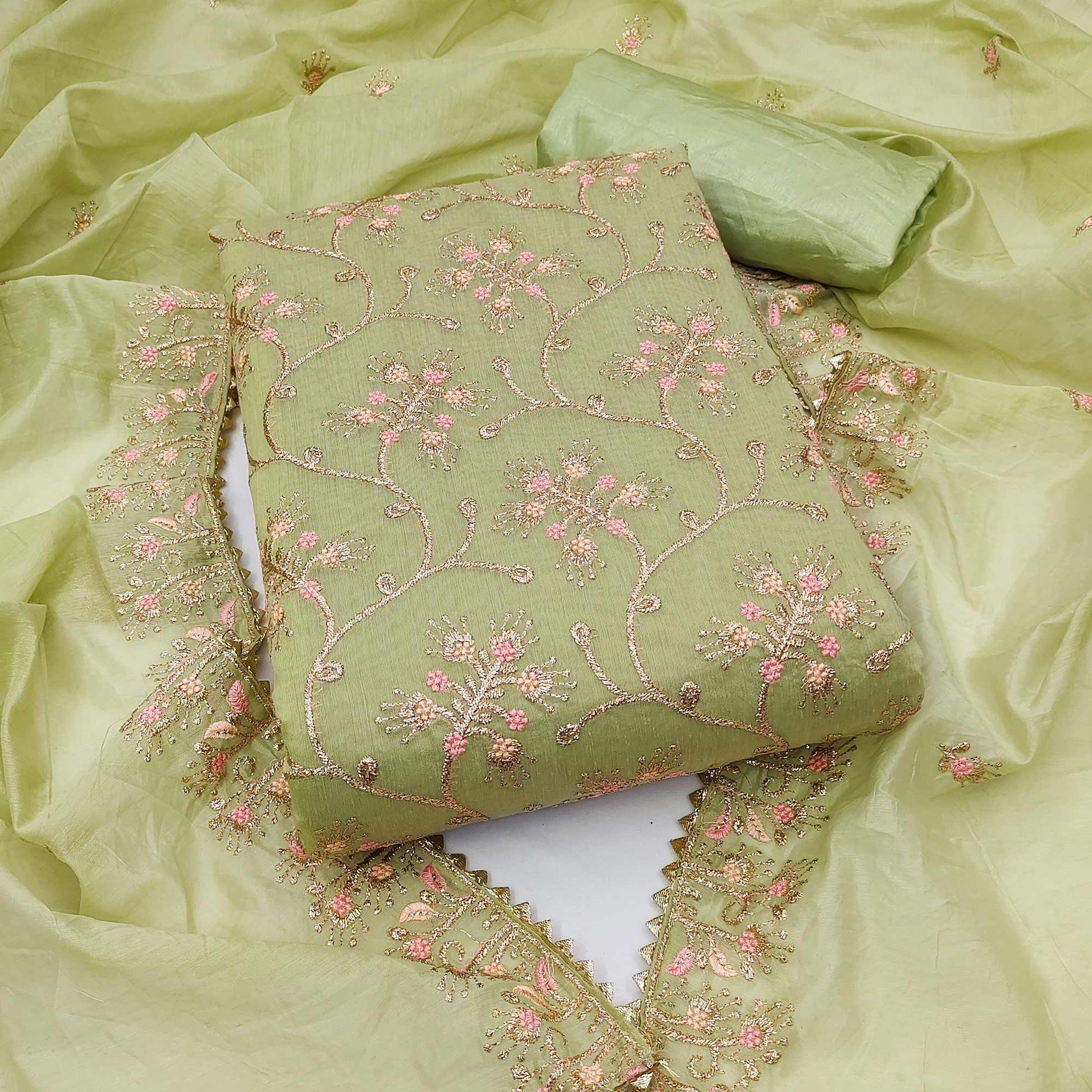 green-floral-embroidered-chanderi-dress-material-5