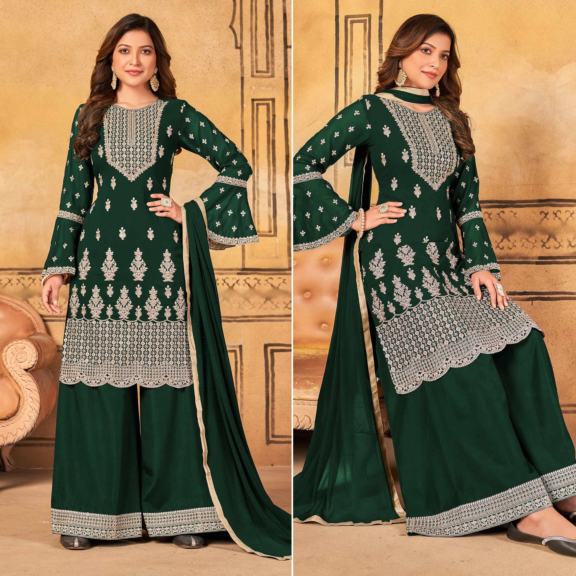green-floral-embroidered-georgette-palazzo-suit
