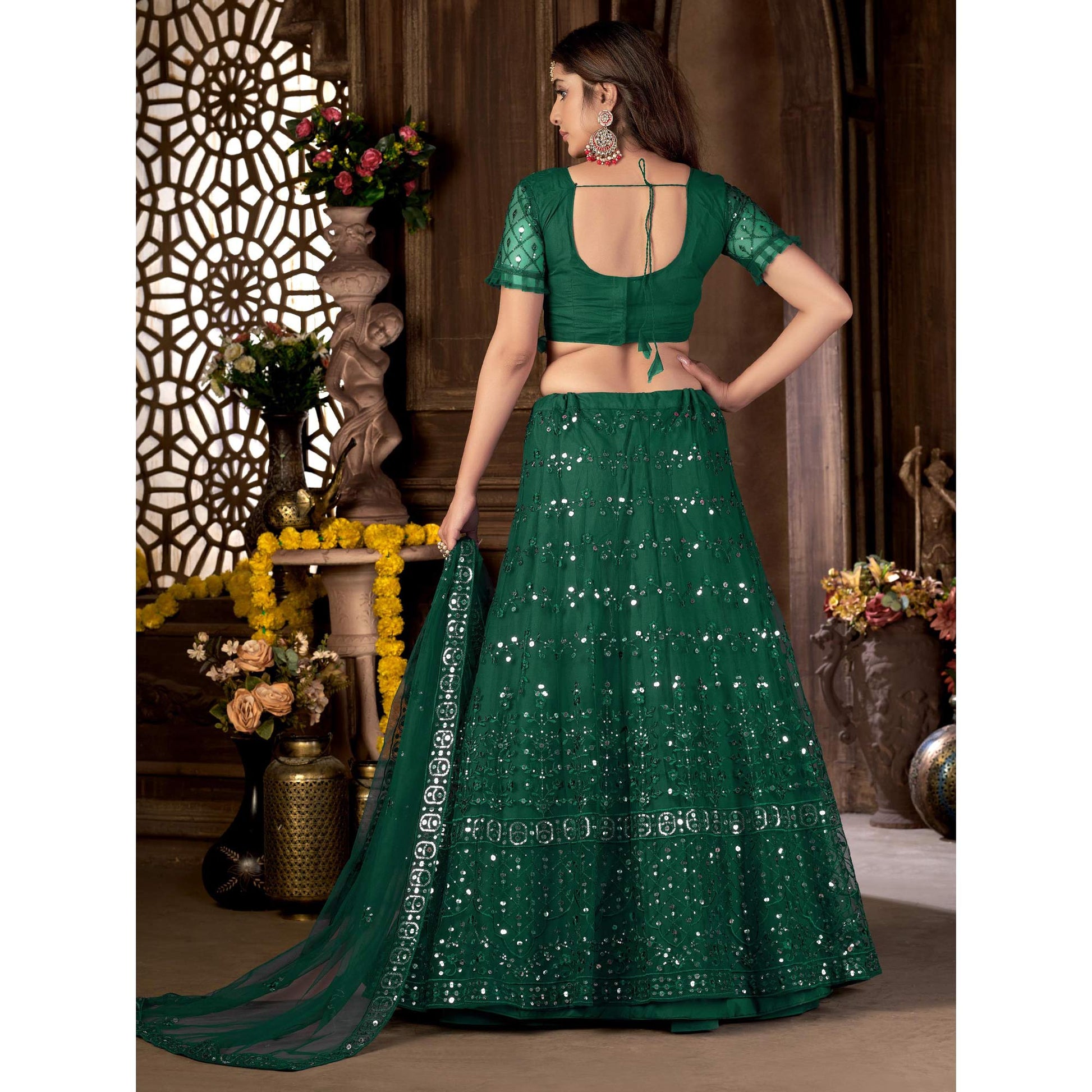green-sequins-embroidered-netted-lehenga-choli
