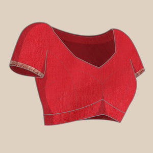 Maroon Floral Foil Printed Vichitra Silk Saree