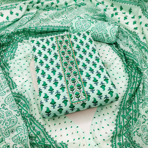 green-printed-cotton-dress-material