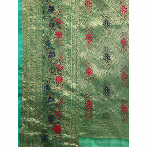 green-floral-woven-organza-silk-saree-1