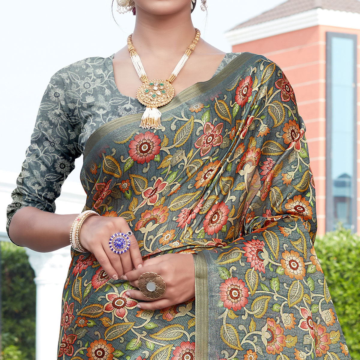 d-grey-floral-digital-printed-cotton-silk-saree