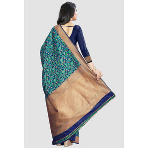 green-woven-kanjivaram-silk-saree