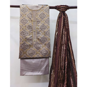 grey-embroidered-chanderi-dress-material-3