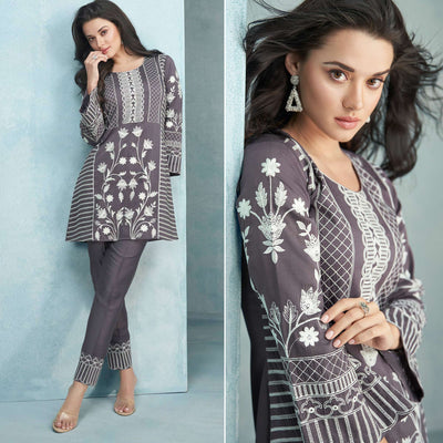 grey-floral-embroidered-rayon-top-bottom-set