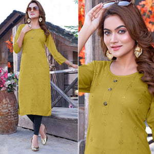 3-green-sequins-embroidered-rayon-kurti