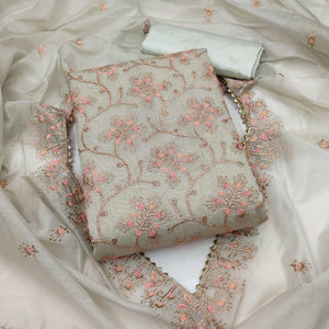 grey-floral-embroidered-chanderi-dress-material-3