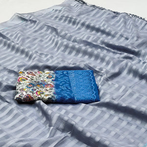 grey-checks-pattern-satin-saree