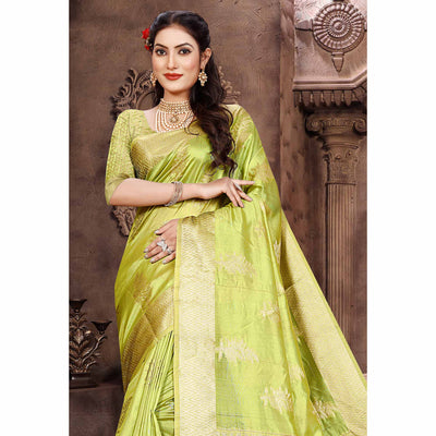 1green-floral-woven-organza-saree
