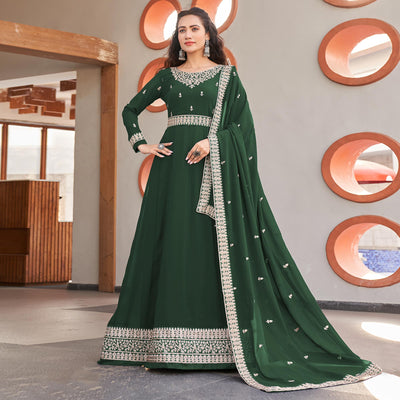 green-sequins-embroidered-georgette-anarkali-suit