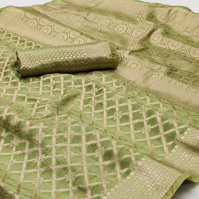 green-woven-organza-saree-5