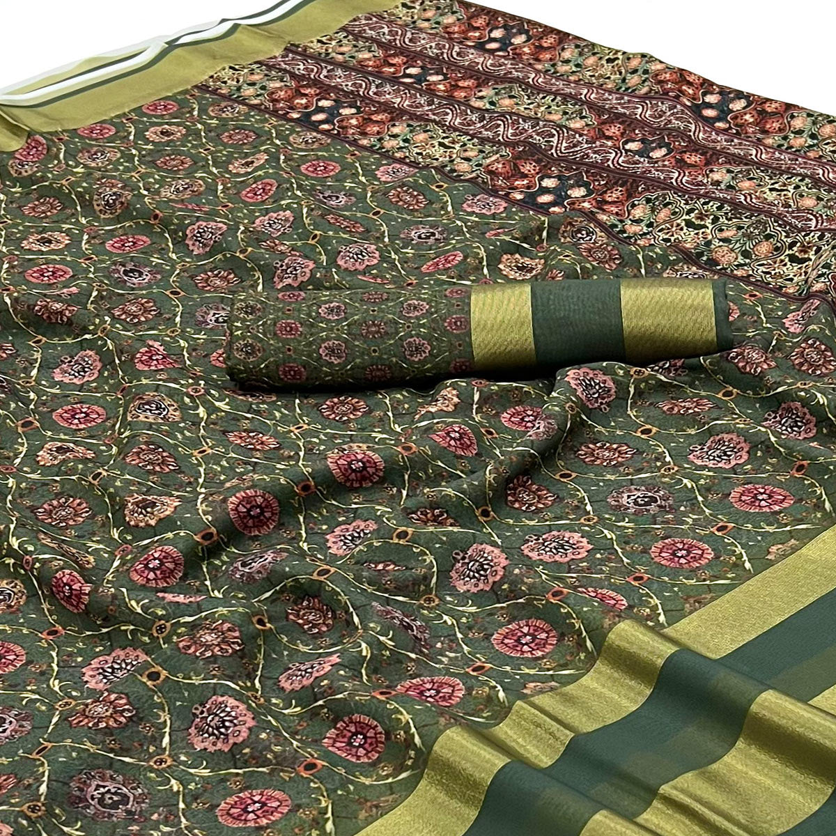 green-digital-floral-printed-viscose-saree