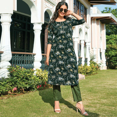 green-floral-printed-poly-cotton-kurti-1