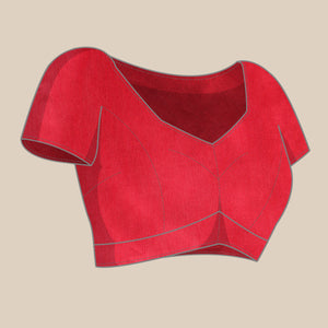 Maroon Swarovski With Embroidery Work Viscose Chiffon Saree