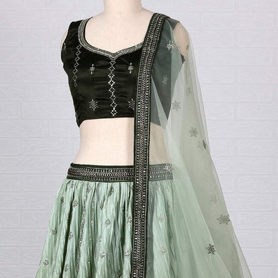 green-sequins-embroidered-satin-lehenga-choli