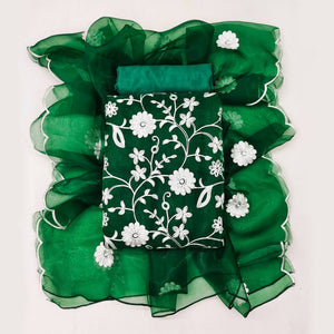 green-floral-embroidered-organza-dress-material-4